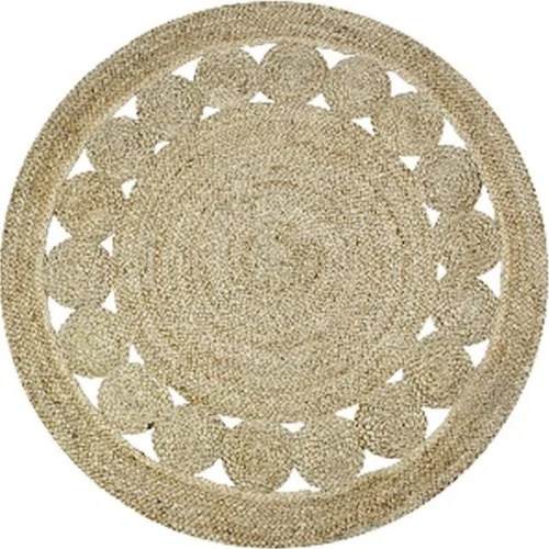 Round Rustic Jute Floor Carpet  