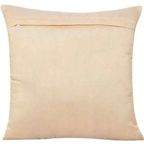 Plain Brown Swed Fabric Cushion Cover  